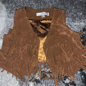 Baby Girl 3-6 mos suede fringe vest